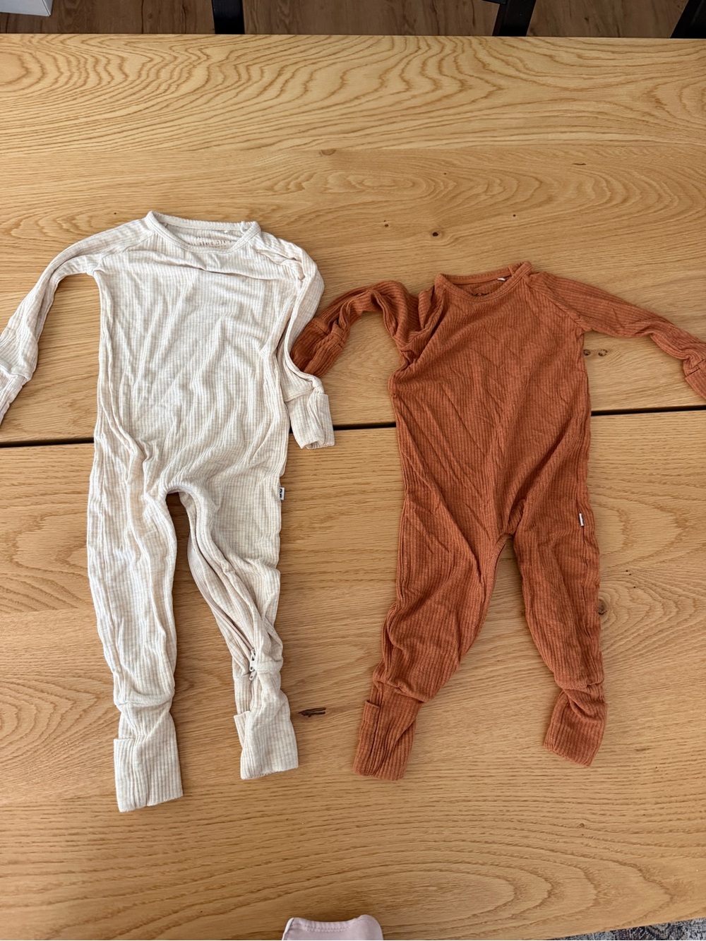 Little Sleepies Ribbed Crescent Zippies